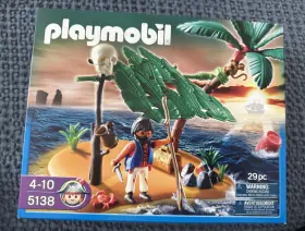 5138 Playmobil Castaway On Palm Island