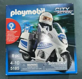 5185 Playmobil City Action Police Motorcycle #5185