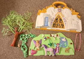 5208 Playmobil Fairies With Figures Horses Accessories Geobra Carry Along Vintage
