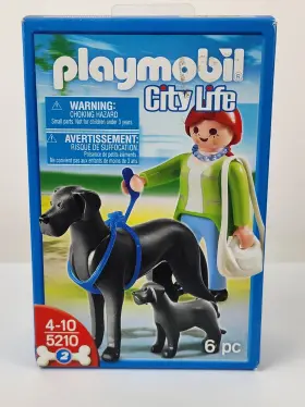 5210 Playmobil Boarhound With Puppy New In Box 2012