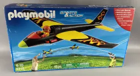 5215 Playmobil Sport Action Fire Flyer Foam Airplane New Open Box