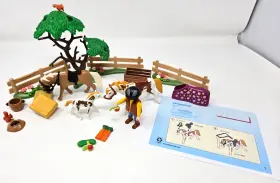 5227 Playmobil Vintage Country Paddock With Horses And Pony