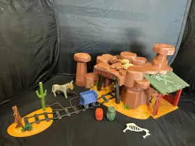 5246 Playmobil Western Gold Mine Set - Used Incomplete