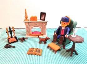 70897 Playmobil 5310 Vintage / Victorian Mansion Living Room Fireplace