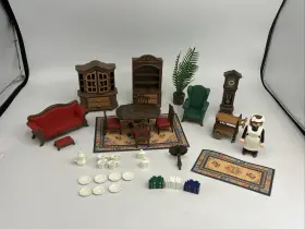 5320 Playmobil Dining Room For Victorian Mansion Vintage 1989 - Not Complete
