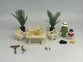 5323 Playmobil Patio Furniture Set Vintage - Not Complete