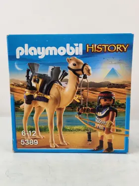 5389 Playmobil Egyptian Warrior With Camel History Saddle Weapons New 2015