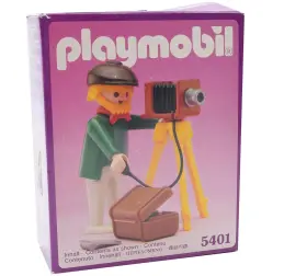 5401 Playmobil Vintage Photographer With Camera 1990 Box