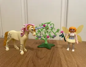 5442 Playmobil Fairies Flower Fairy With Sun Beam Unicorn Set #5442 P2