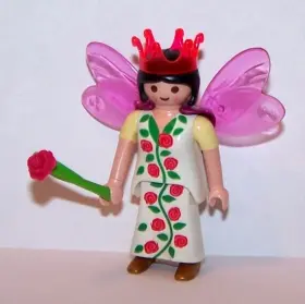 5444 Playmobil Fairytale Garden Forest Girl Fairy Roses Pink Wings Crown Figure