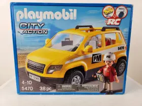 5470 Playmobil Construction Manager Vehicle City Action Laptop Briefcase 2012