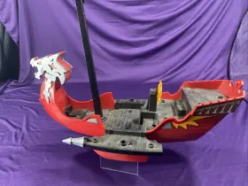 5481 Playmobil Dragon Battle Ship Vtg Parts Projectile Mast As Is