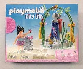 5489 Playmobil New Sealed City Life Clothing Boutique Mall Series Led Lights