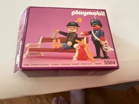 5504 Playmobil Victorian Hobo And Police Man