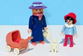 5507-5300 Playmobil 5507 5300 Victorian Mansion Family Mother Girl Doll Carriage Stroller