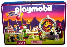 5511 Playmobil Vtg Victorian Childrens Birthday Party With Box Magician Cake