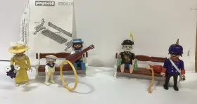 5540-5360 Playmobil 5504 And 5360 Sets- Victorian Gate Figures Policeman Tramp Hobo 1990