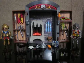 5637 Playmobil Knights Armory Blacksmith Take Along Case Set