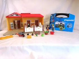 5348 Playmobil 5657 Dragon Knights Carry Case New Country Pony Farm Take Along