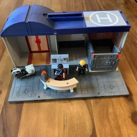 5689 Playmobil City Action # Take Along Police Station Carrying Case- Incomplete