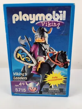 5715 Playmobil New Norseman With Horse Viking Vintage 2002 Version