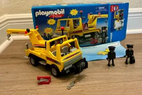 5720 Playmobil Police Tow Truck With Box Rare Vintage 2003 Emergency Vehicle