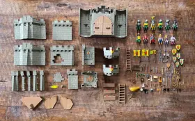 5783 Playmobil Eagles Castle Knights Medieval Incomplete Manual And Lot Of Extras