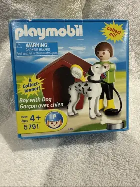 5791 Playmobil 2006 Boy With Dog #5791