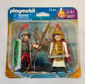 5827 Playmobil Spartans Romans Figure Set 2-pack Sparta Greece Rome 2007