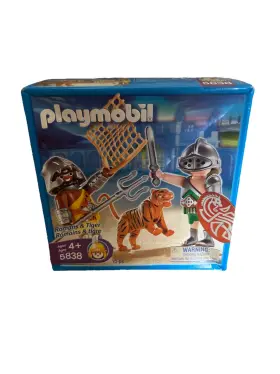 5838 Playmobil Romans And Tiger - New / Sealed 15 Pc Gladiator 2007