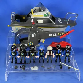 5844 Playmobil Mega Police Set Incomplete - Retired Free Shipping