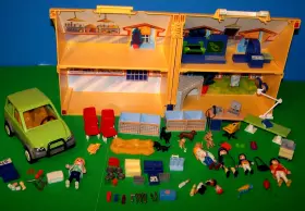 5870-4345 Playmobil 5870 Take Along Vet Pet Clinic And 4345 Veterinarian Car X-ray Lots