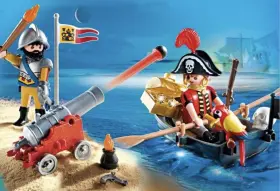 5894 Playmobil Pirates Set Cannon Parrot Carry Case Weapons Guns