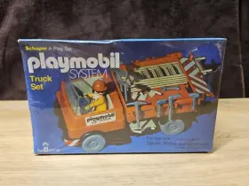 59139327 Playmobil Vintage Nsib Schaper #009 Truck Set With Figure Very Rare 1976