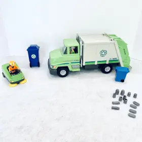 3790 Playmobil 5938 Recycle Truck And Street Sweeper Complete