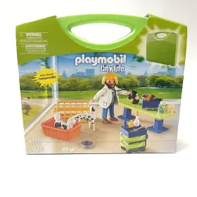 5970 Playmobil City Life Take Along Vet Veterinarian Playset - Complete Retired