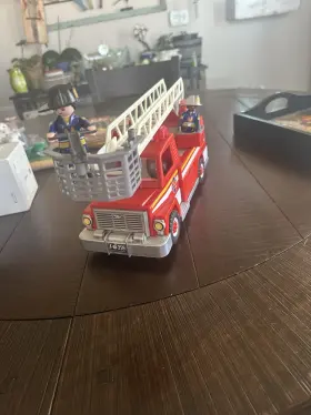 5980 Playmobil City Action Fire Rescue Ladder Truck Set New Damaged Box