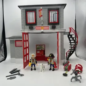 5981 Playmobil City Fire Station 13 Inch Fireman Missing Small Parts