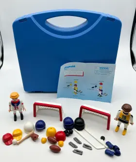 5993 Playmobil Take Along Sports And Action 3 In 1 Baseball Football Hockey