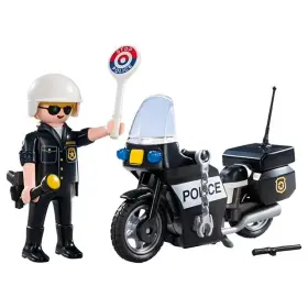 60455 Playmobil City Action Police Motorcycle Carry Playset For Kids 4