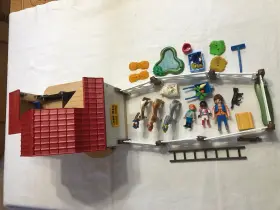 6927 Playmobil 6297 Country Pony Farm Parts Lot Horses Figures Stable And Accessorsis