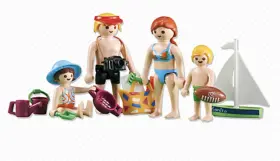 6345 Playmobil Beach Family Add-on Seaside Summer Fun Sealed Bag 2013