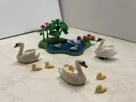 6359 Playmobil Set With Additional Swans Ducks And Babies