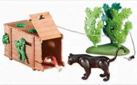 6422 Playmobil Live Trap With Panther New Add-on Package Lebendfalle Mit