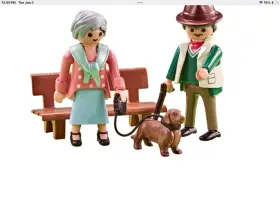 6549 Playmobil Grandparents New - Bench Dog Retired 2017