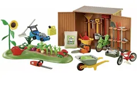 6558 Playmobil Tool Shed With Garden Backyard Scene - New In Sealed Bag Retired
