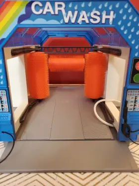 6571 Playmobil 2007 Car Wash Drive Thru Through Ultra Rare 13 Inch X10 X8 Water Pump