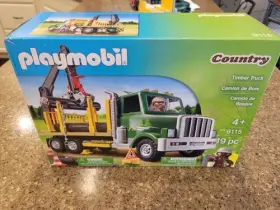 9115 Playmobil 6598 Country Timber Truck Logging With Cones Chains 2016 Rare