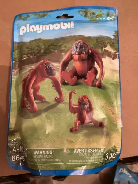 6648 Playmobil Okapi Orangutan Set If Three New Sealed