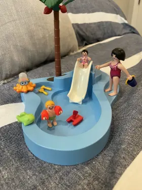 6673 Playmobil Pool With Slide - No Instruction Book/box